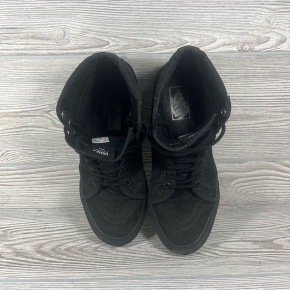 COPY - Vans Sk8-Hi Triple Black Hi-Top Sneaker Skate Shoe - Women's 8 - Picture 9 of 9